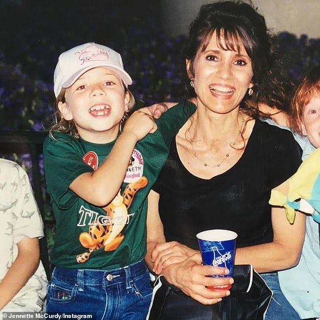 Childhood memories of Jennette and her mother