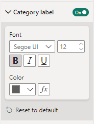 Category Label Settings