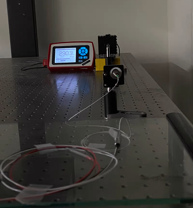 Testing the infrared wireless charging system