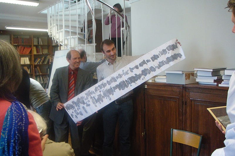 Fragments of ancient scrolls from Herculaneum