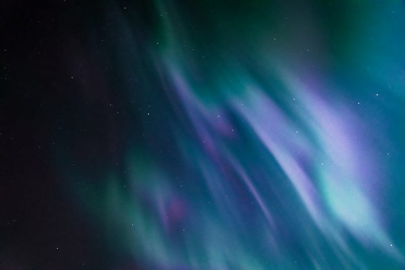 A vibrant display of the aurora australis captured from space