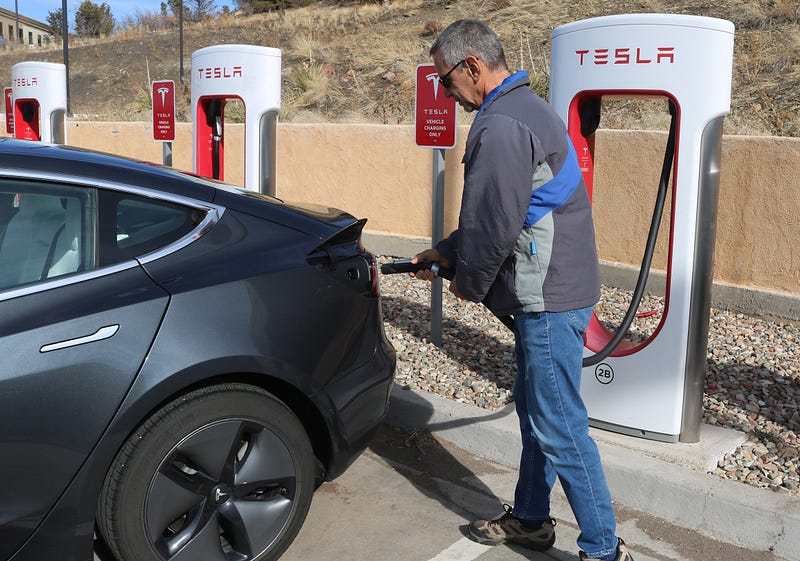 Tesla Electric Vehicle Charging