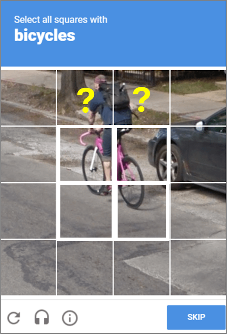 Image-based CAPTCHAs can be perplexing for users.