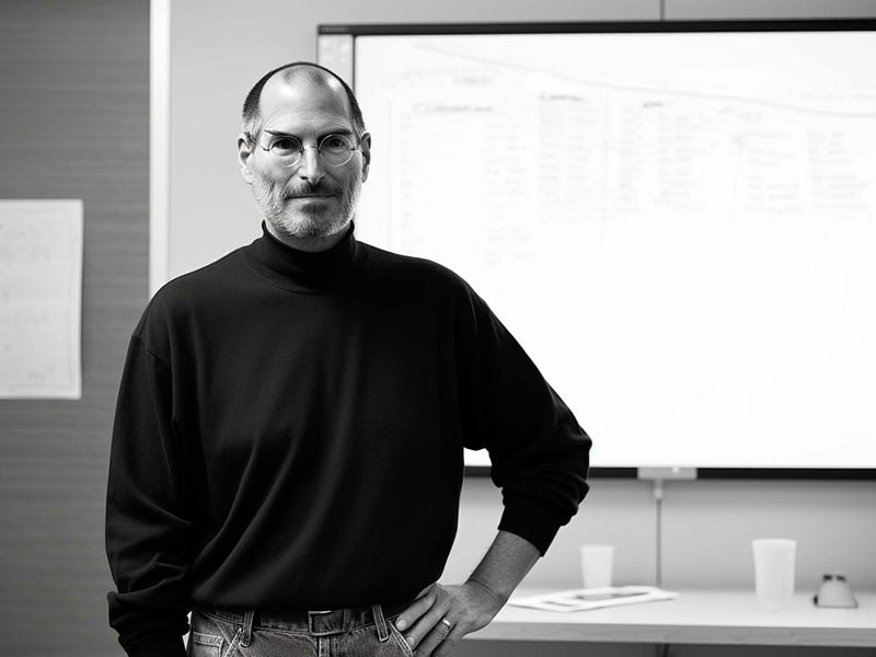 Steve Jobs with a focus on teamwork and collaboration