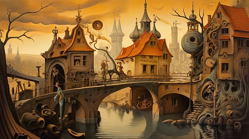 Prague in Dali Style