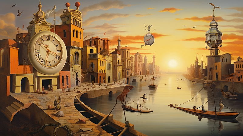 Venice in Dali Style