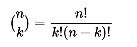 Binomial coefficient calculation