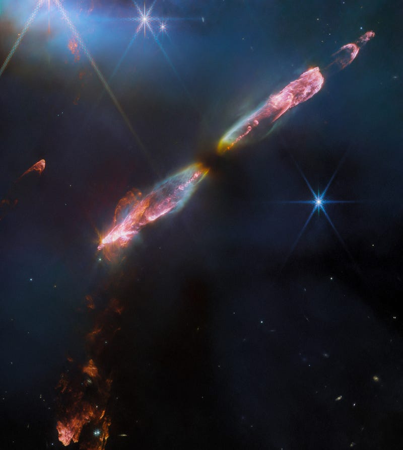 Detailed view of Herbig-Haro 211 jets