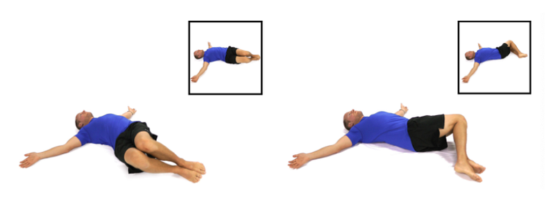 Lumbar rockers for lower back flexibility