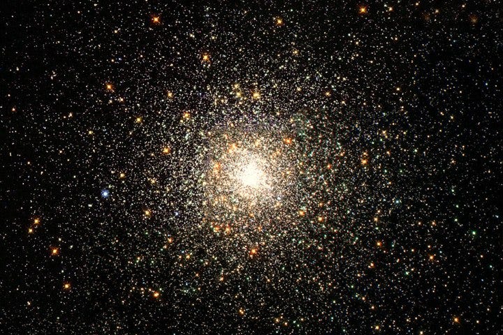 Globular cluster image highlighting low escape velocity