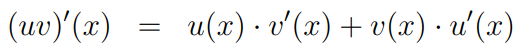 Resulting product rule equation