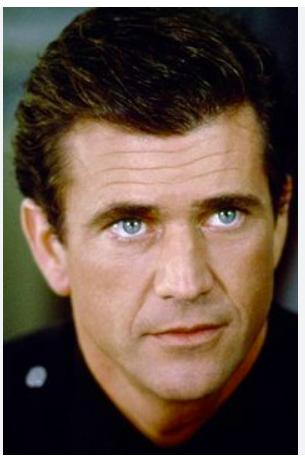 A striking image of Mel Gibson